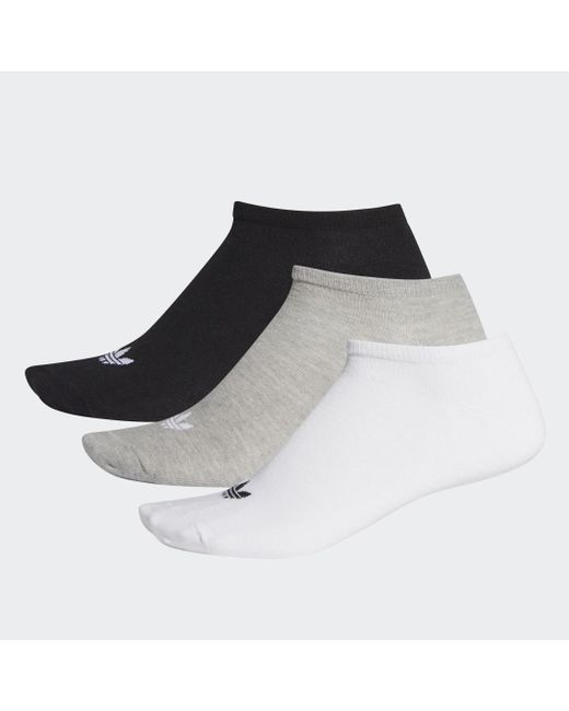 Adidas Black Trefoil Liner Socks 3 Pairs