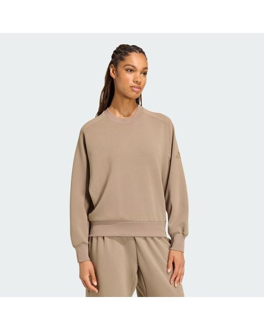 Adidas Natural Soft Lux Loose Sweatshirt
