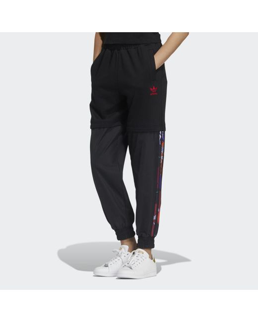 adidas Katoen Cny Trainingsbroek in het Zwart - Lyst