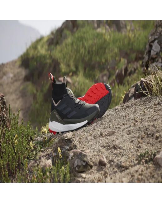 Adidas Black Terrex Free Hiker 2.0 Hiking Shoes for men