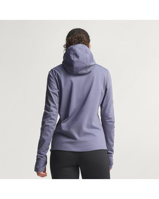 Adidas Purple Own The Run Winterized Hooded Half-Zip