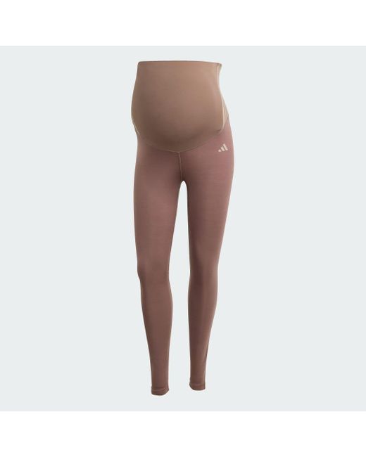 Adidas Red Optime Essentials Full-Length Leggings – Umstandsmode