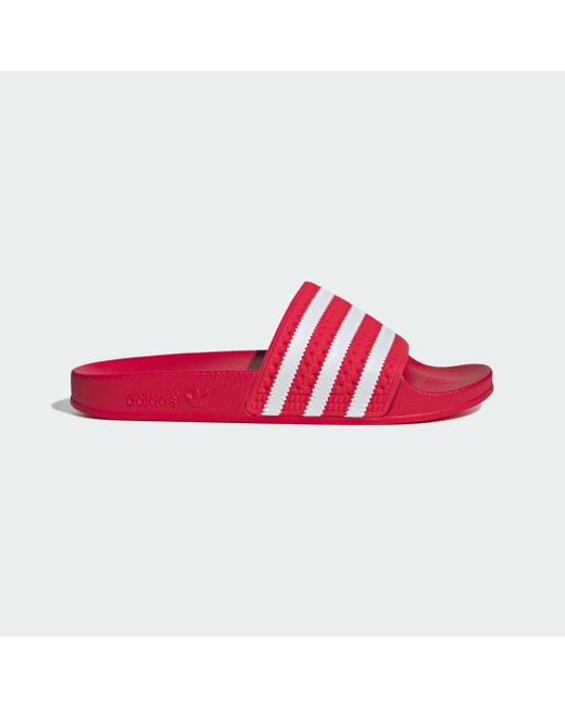 Adidas Red Adilette Slides