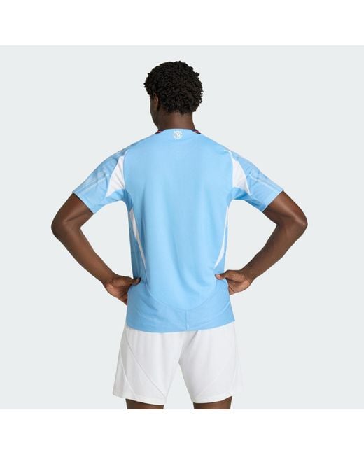 Adidas Blue New York City Fc 25/26 Home Authentic Jersey for men
