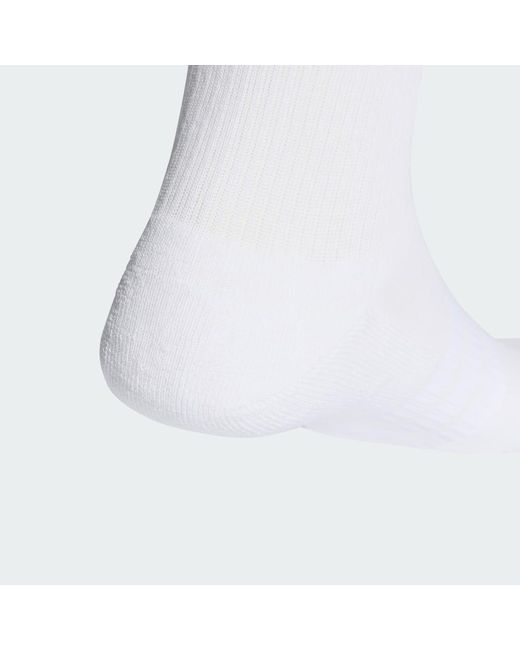 Adidas Gray Cushioned Crew Socks 6 Pair Pack