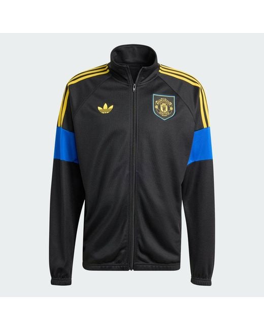 Adidas Blue Manchester United Lfstlr Track Top for men