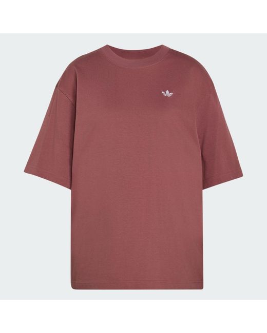 Adidas Red Essentials Boyfriend T-Shirt