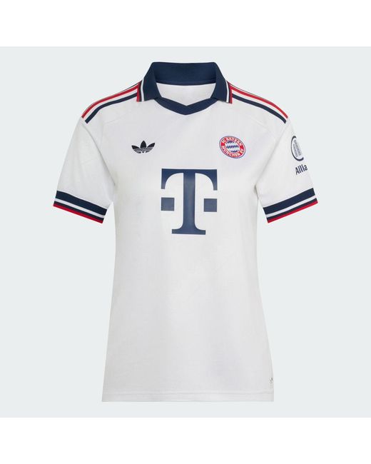 Adidas White Fc Bayern 26/27 Away Jersey