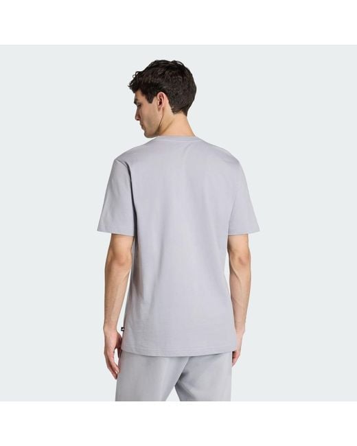 Adidas Blue Summer Slides Relax Graphic T-Shirt for men