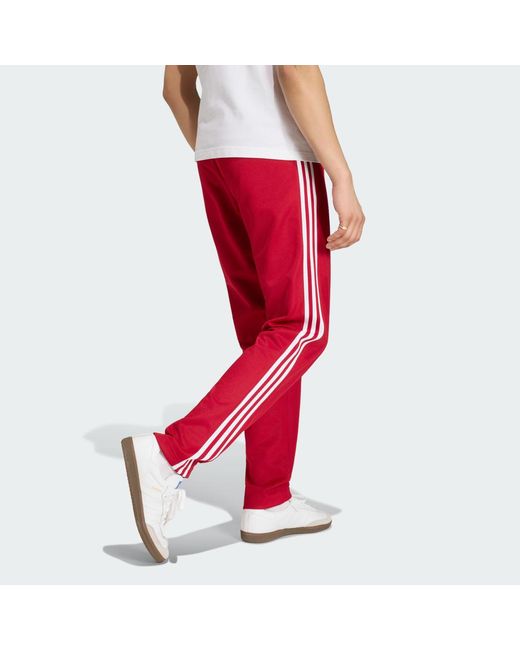 Adidas Red Classic Track Pants for men