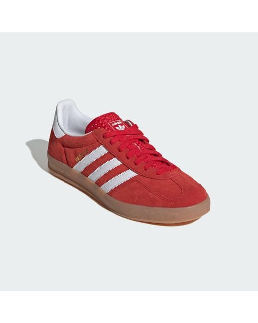 Zapatilla Gazelle Indoor Adidas de hombre de color Red