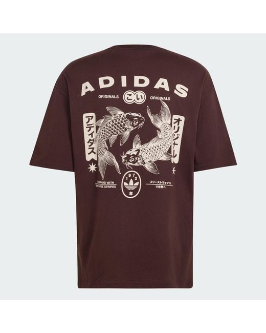 Adidas Purple Koi Gfx T-Shirt for men