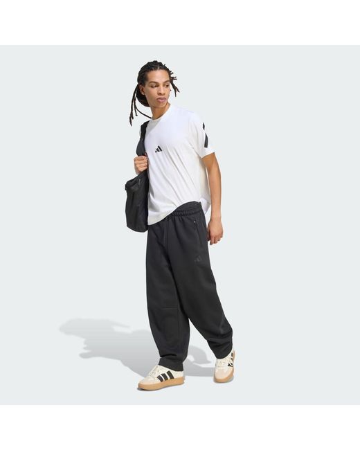 Adidas Black Z.N.E. Open Hem Pant for men