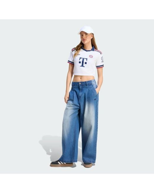Adidas Blue Fc Bayern 26/27 Away Cropped Jersey