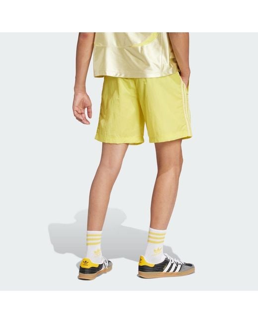 Adidas Yellow Adicolor 2000S Shorts for men