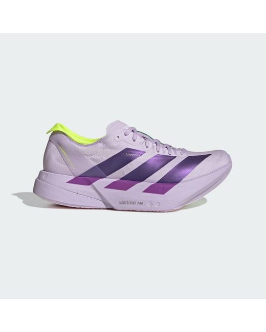 Adidas Purple Adizero Adios Pro 4 Running Shoes