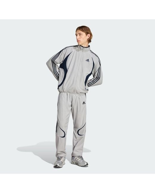 Adidas Gray Teamgeist Adicolor Track Pant for men