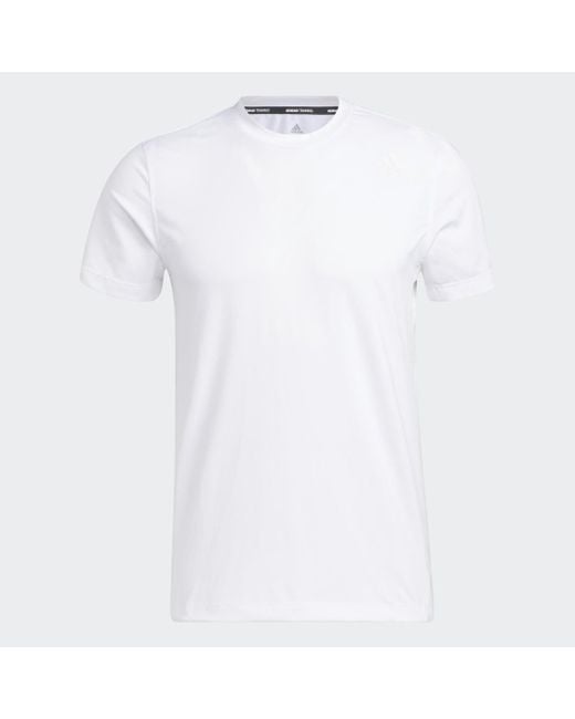 Adidas White Aeromotion T-Shirt for men
