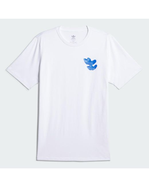 Adidas White Shmoofoil Monument Short Sleeve T-shirt for men