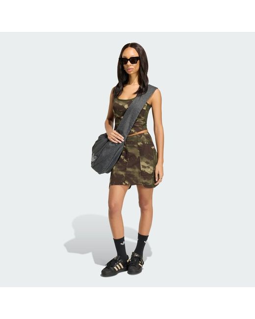 Adidas Green Camo Corset Shirt