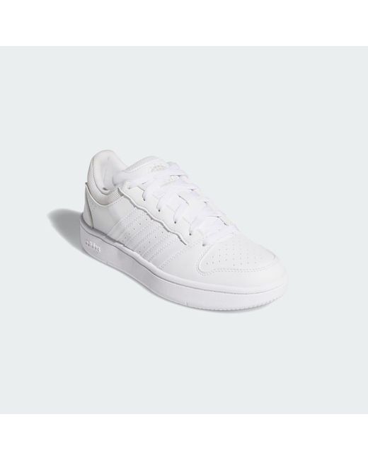 Adidas White Hoops Classic Shoes