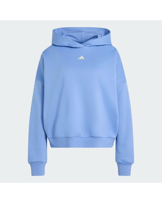 Adidas Originals Blue Sweatshirt Adidas W 3Ss Fl Hd2