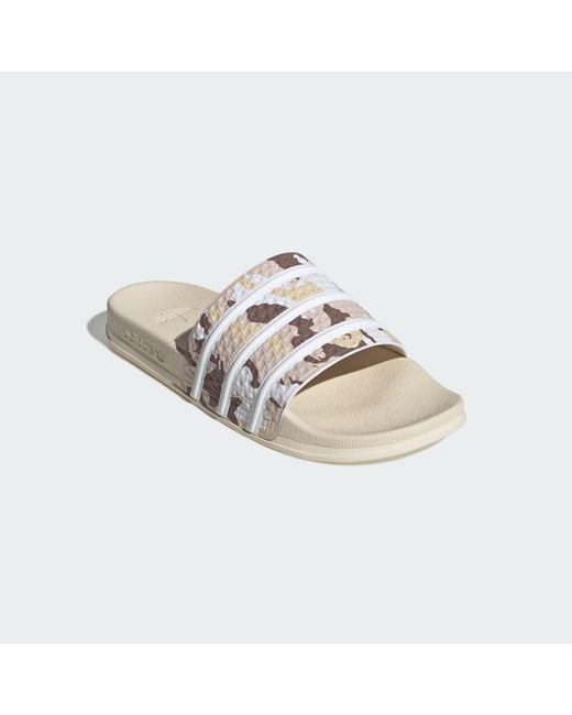 Adidas White Adilette Og Cf Slides