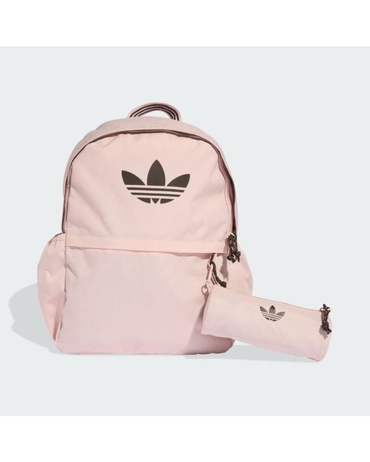 Adidas Pink Backpack With Pencil Case