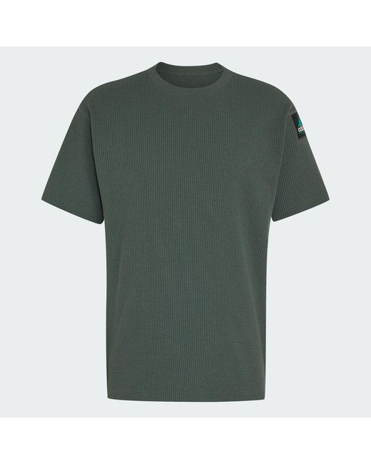 Adidas Gray Equipment Waffle Short Sleeve Tee for men