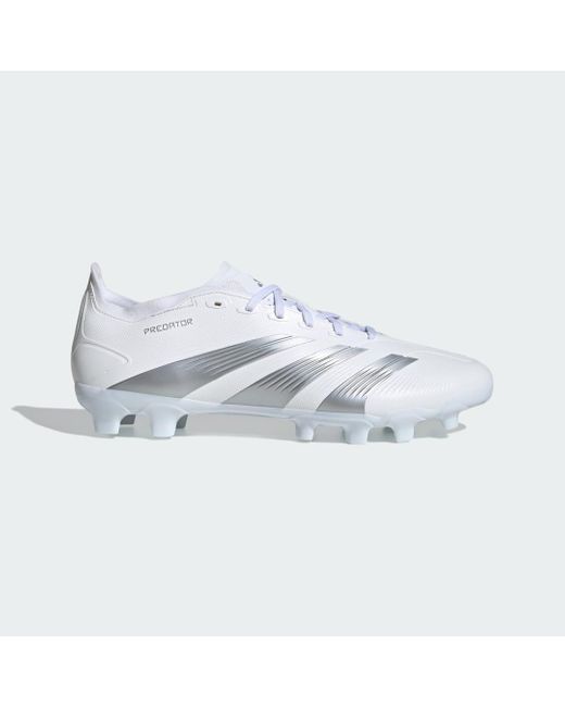Adidas White Predator 24 League Low Multi-ground Boots