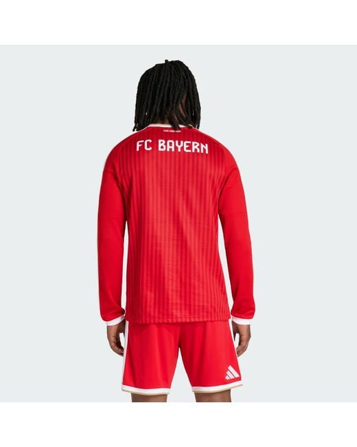 Adidas Red Fc Bayern 26/27 Home Jersey Long Sleeve for men