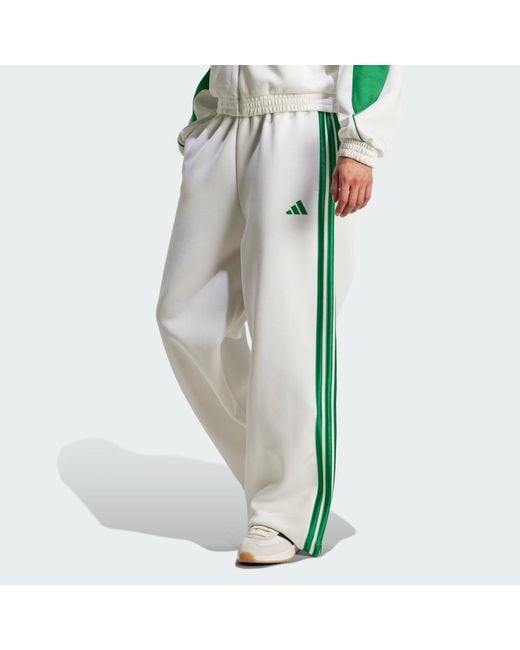 Adidas Originals Green Stadium 3-Stripes Track Tracksuit Bottoms