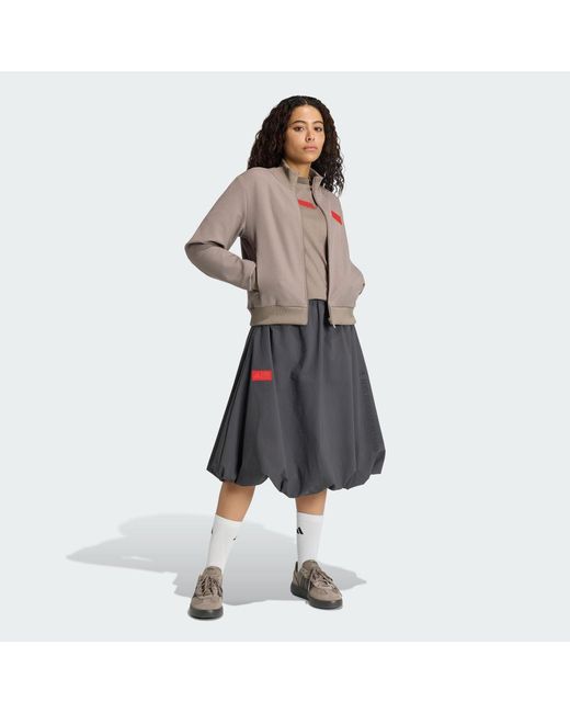 Adidas Gray Audi Revolut F1 Team Elevated Woven Skirt