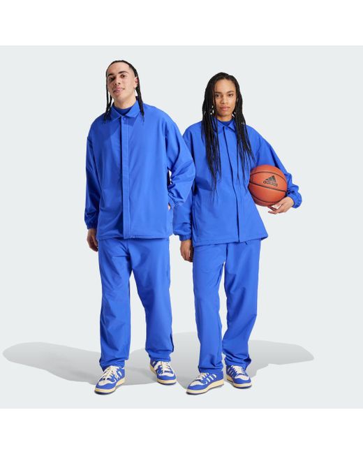 Pantaloni Basketball Snap di Adidas in Blue