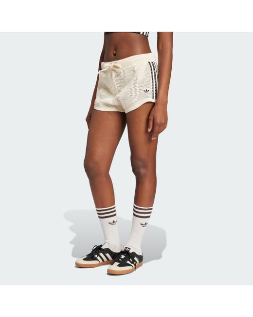 Adidas Brown Originals Premium Crochet Sprinter Shorts