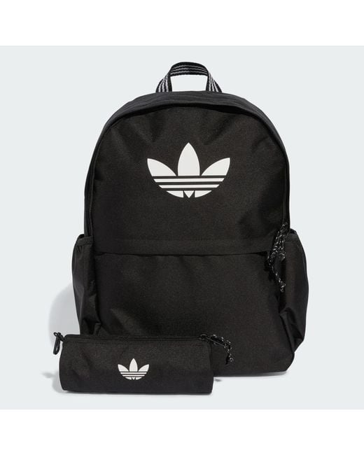 Adidas Black Backpack With Pencil Case