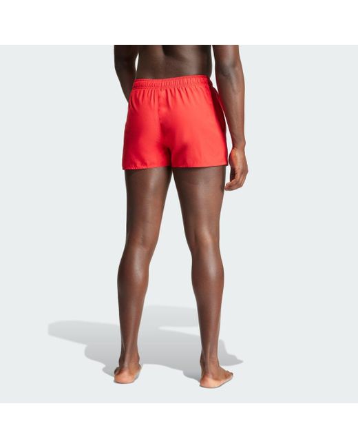 Adidas Red Essentials Logo Clx Shorts for men