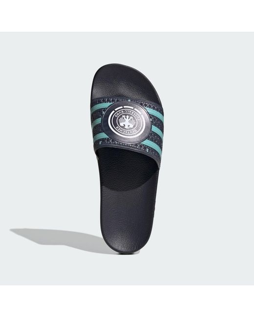 Adidas Blue Germany Trefoil Slides