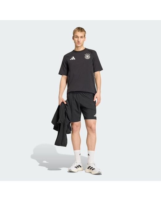 Adidas Blue Germany Tiro Travel Shorts for men