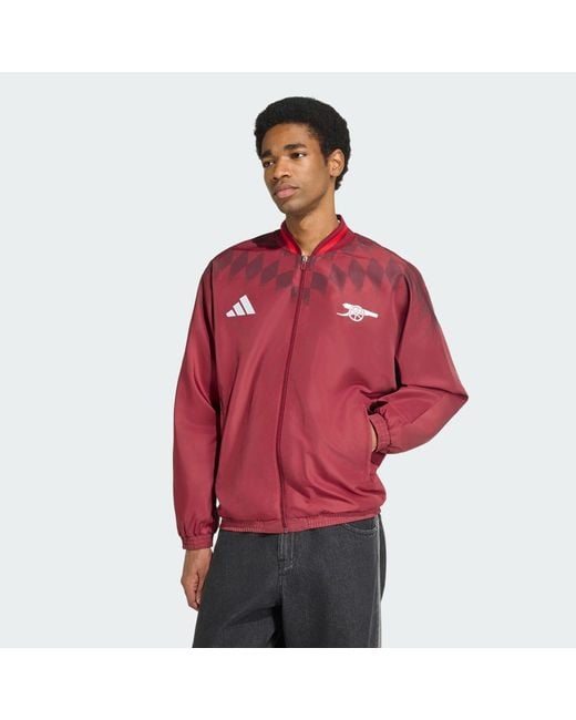 adidas Arsenal Fc Stadium Track Top in Red for Men | Lyst UK