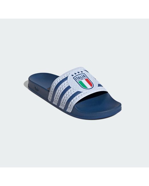 Adidas Blue Trefoil Slide