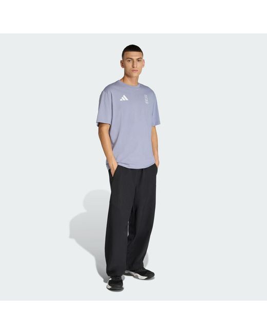 Adidas Blue Poc Milano T-Shirtw for men