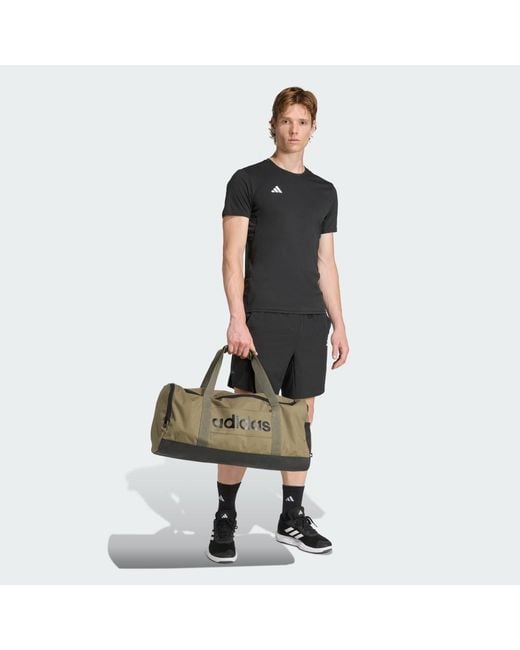 Adidas Green Linear Duffel Medium