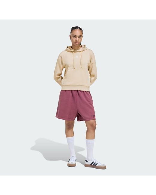 Adidas Red Essentials French Terry Regular Hoodie