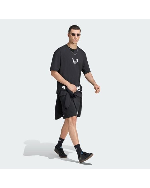 Adidas Black Messi Zne T-Shirt for men