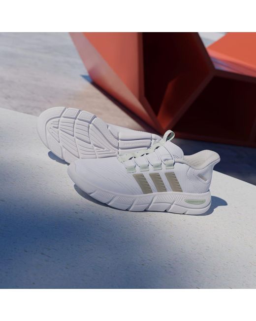 Adidas White Cloudfoam Flex Rapidfit Shoes