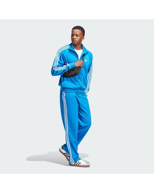 Adidas Blue Adicolor Classics Firebird Track Tracksuit Bottoms for men