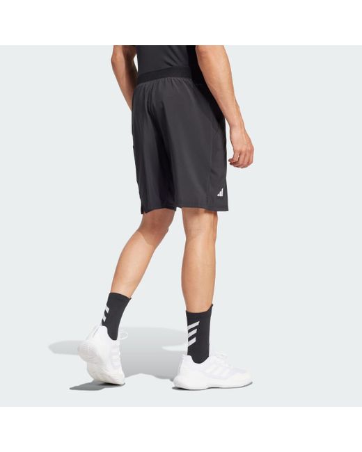 Adidas Black Club Tennis Climacool Stretch Woven Shorts for men