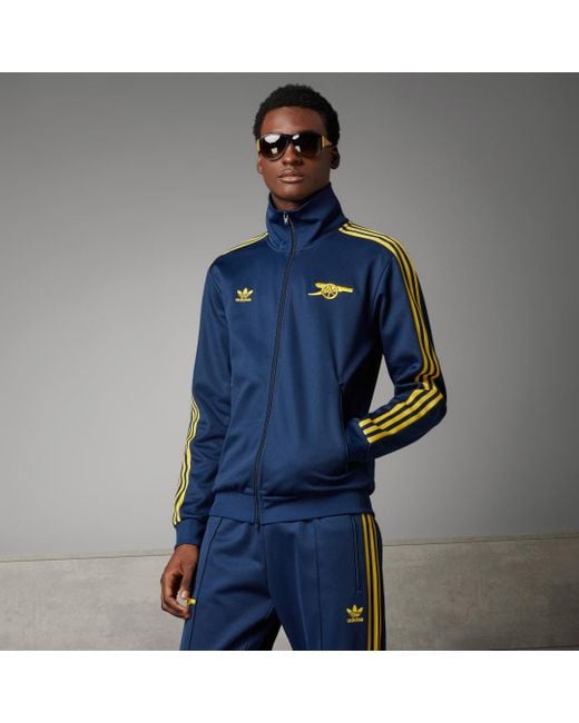 Adidas Blue Arsenal Beckenbauer Track Top for men