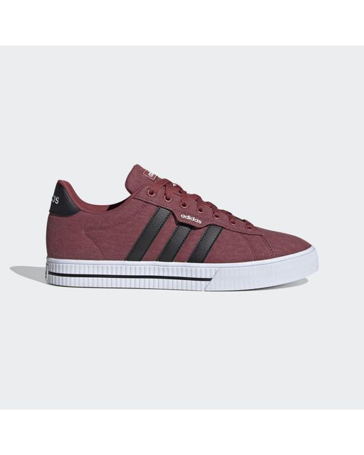 Adidas Red Mens Daily 3.0 Skate Shoe for men